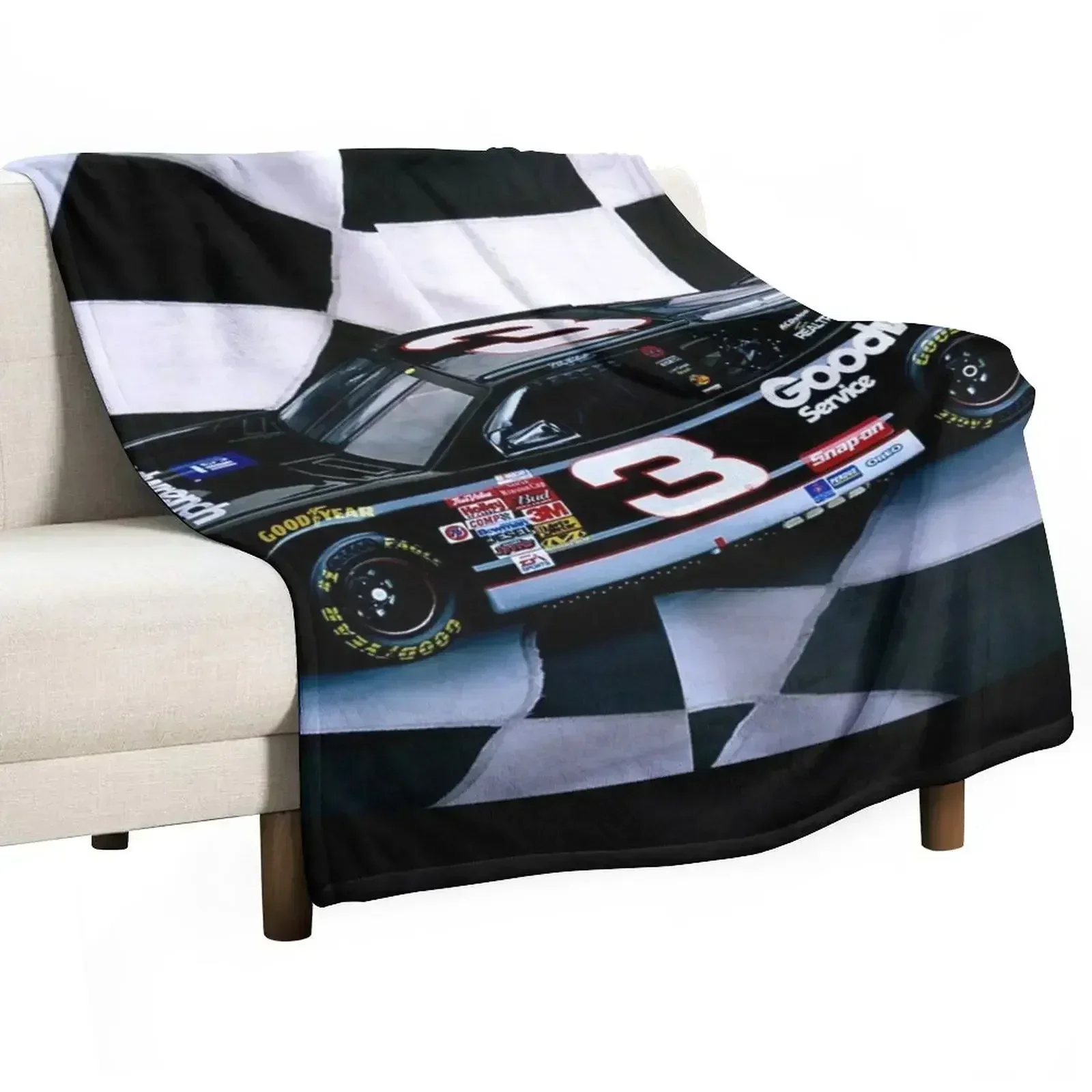Tribute to my favorite driver..R. I. P. Dale...#3 forever Throw Blanket Polar Nap sofa bed wednesday Blankets