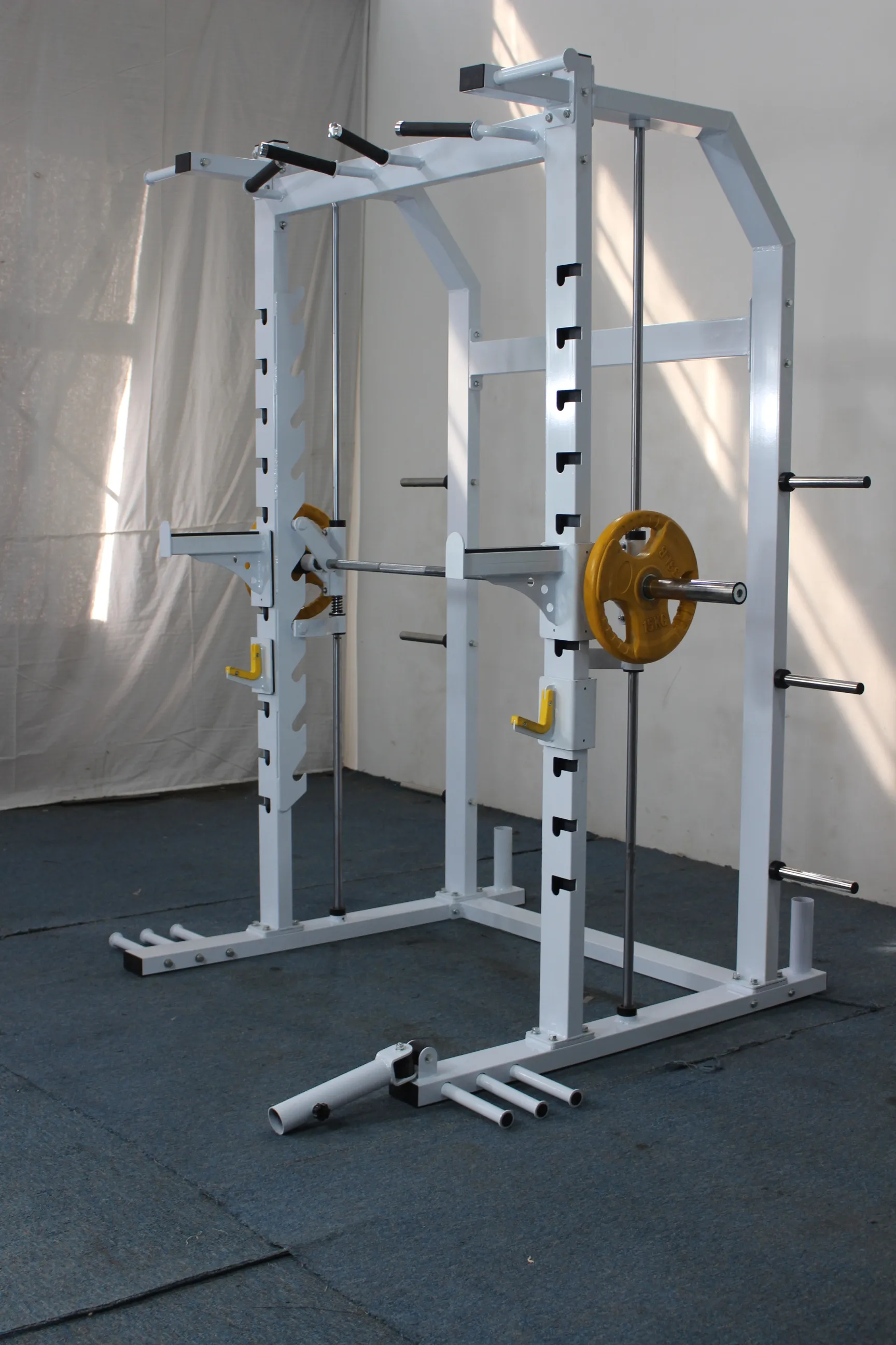 Commercial Home Fitness Squat Rack Power Multifunctional Smith Machine Comprehensive Gym Body Building Equipment Steel Material