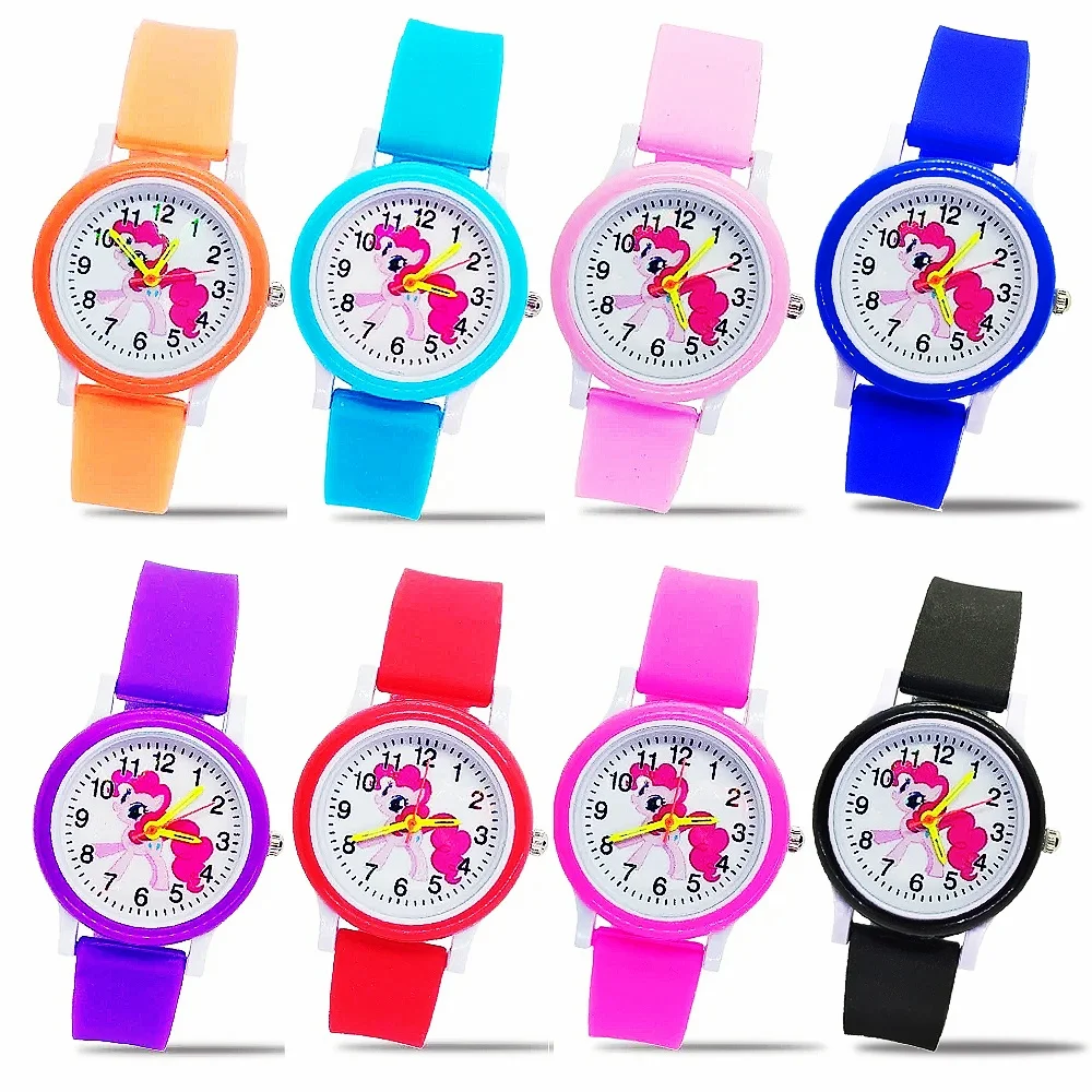 2024 New Exquisite Children Digital Watch Student Outdoor Sports Watch Black Rose Pink Strap Kids Watches for Girls Boys