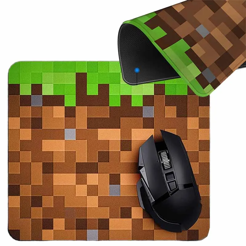 Minecraft Creative Anti-slip Mouse Pad Leather Anime Gaming Mice Mat New Desk Cushion Fashion Comfortable for Laptop PC MacBook