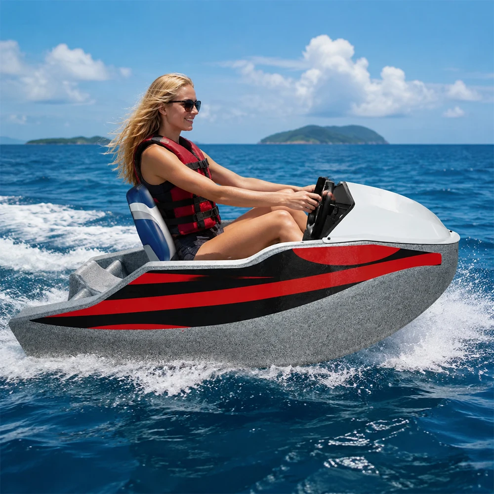Scenic AreaTheme ParkHigh Quality Custom EPP Energy Rowing Boat Stable Outdoor Diving Water Sports Jet 72V 15KWWater Go-Kart view 4