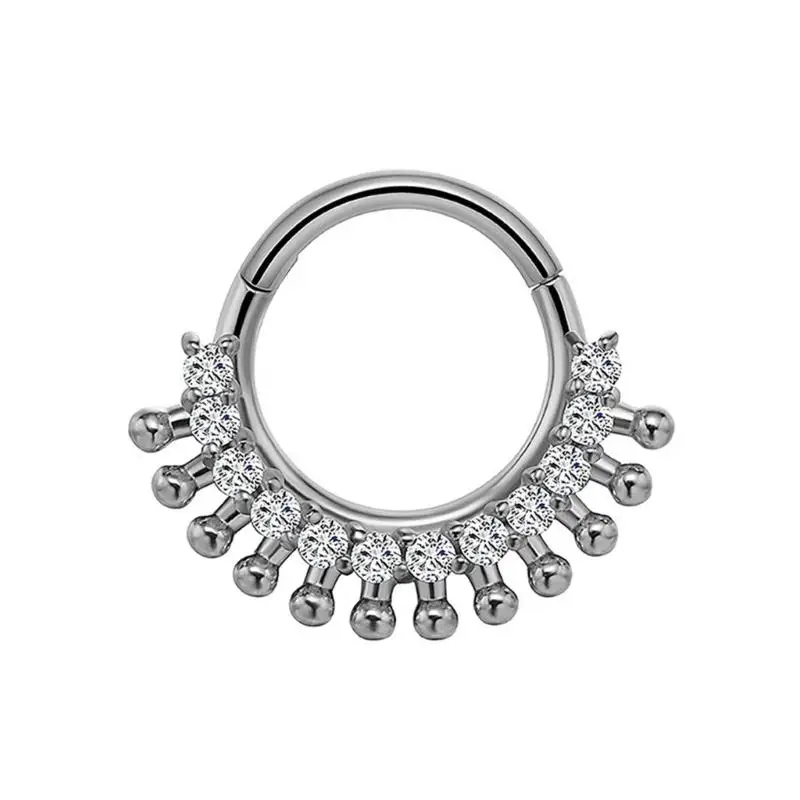Image 5: Anneau Cartilage en nez, oreille, Septum élégant, bijoux corps en acier inoxydable, 31BB