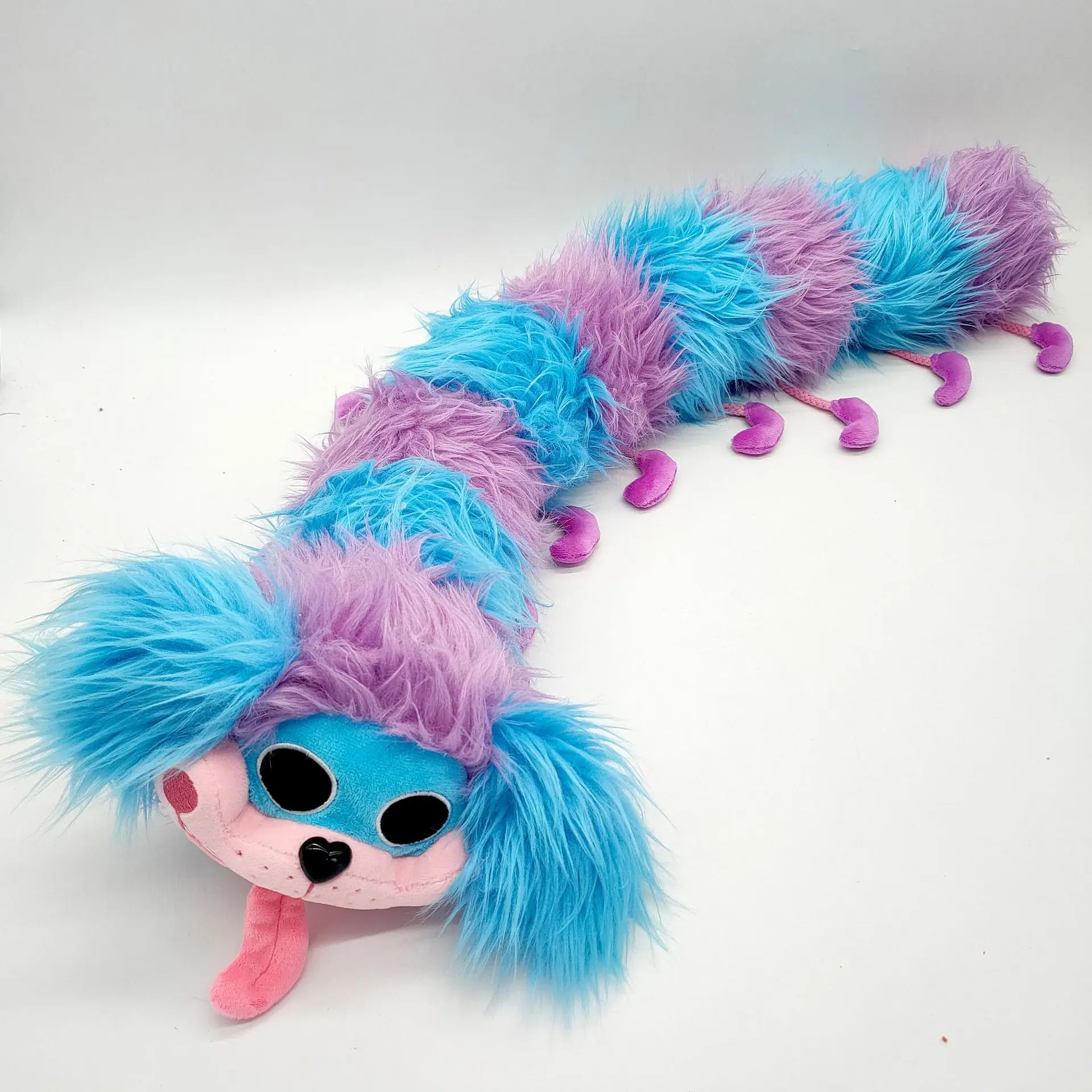 Kids Cartoon Caterpillar Stuffed Plush Toys Creative Animal Soft Plush Doll Blue Purple Stuffed Animal Children Bedroom Decor