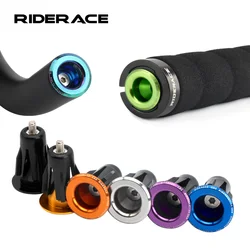 1 Pair Bike Grip Handle Bar End Cap Aluminium Alloy BMX MTB Road Bicycle Grip Caps Multi-Color Cycling Handlebar Accessories