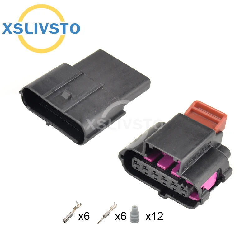 5/10 Sets 6 Pin Male Female Plug Waterproof Auto Connector For Jetta Bora Lavida Sagitar Magotan Passat DJ7063-1.5-21 8K0973706