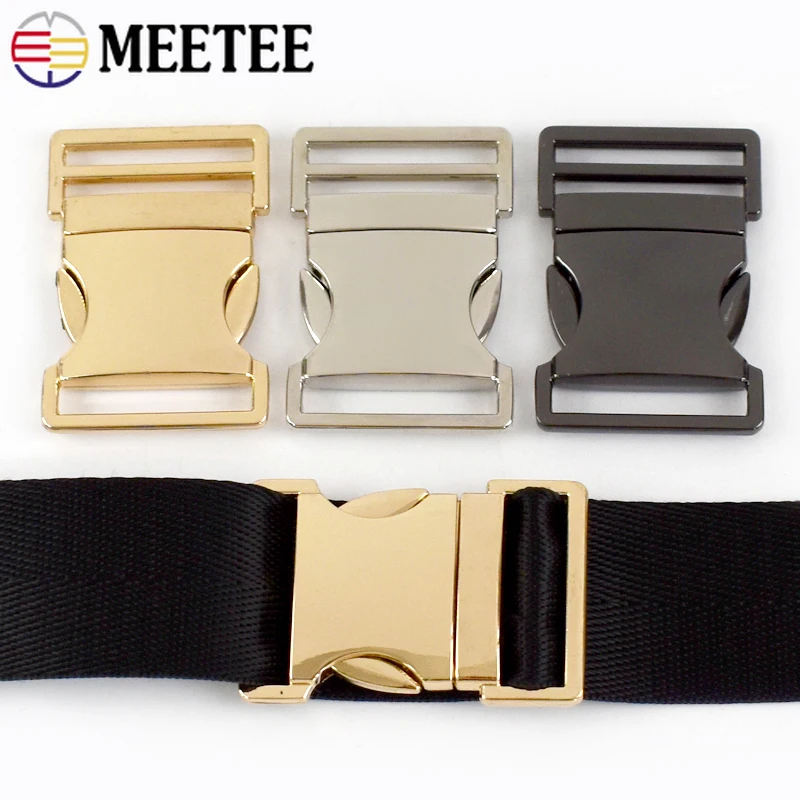 

2/3/4Pcs Metal Release Closure Buckles For Bag Strap Pet Collar Webbing Clasp Tri-Glide Belt Snap Hooks DIY Hardware Accessories