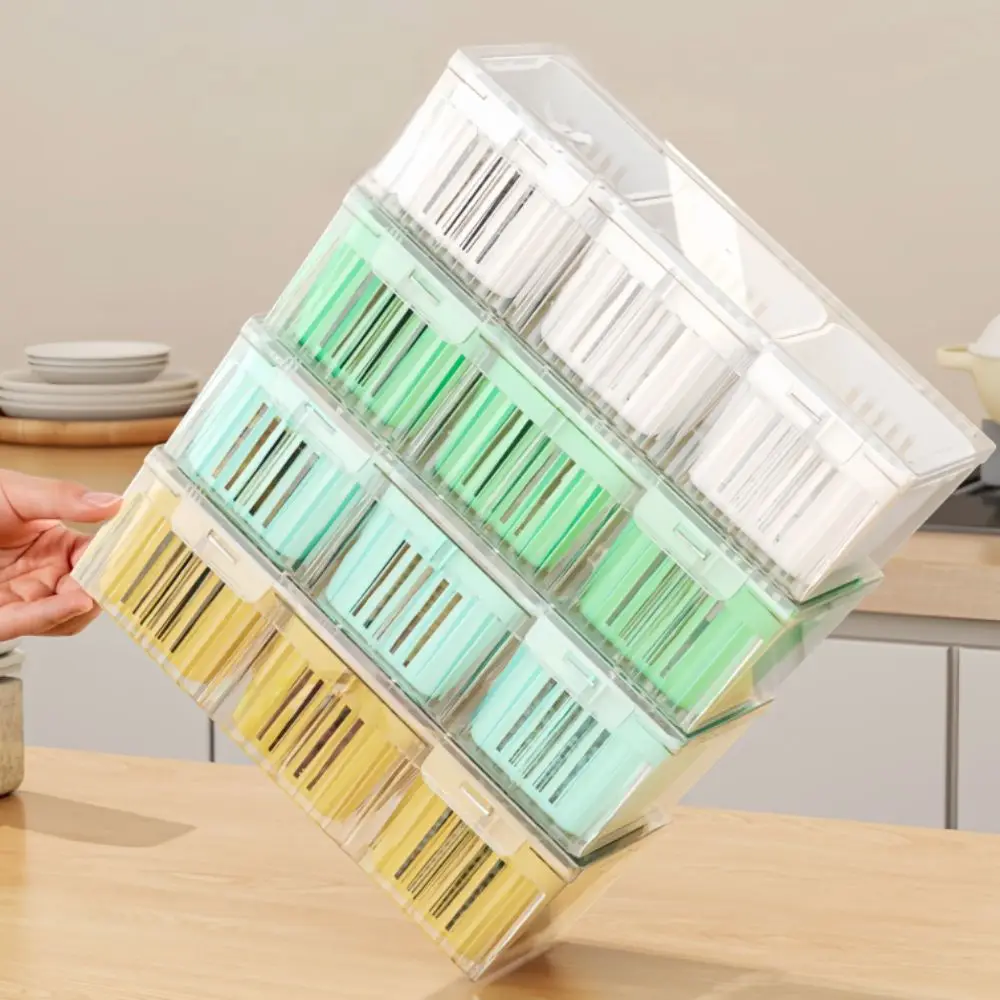 2 Piece 3 Compartments Spices Fresh Keep Storage Box Drainable Prevents Odor Transfer Scallions Preservation Case Stackable