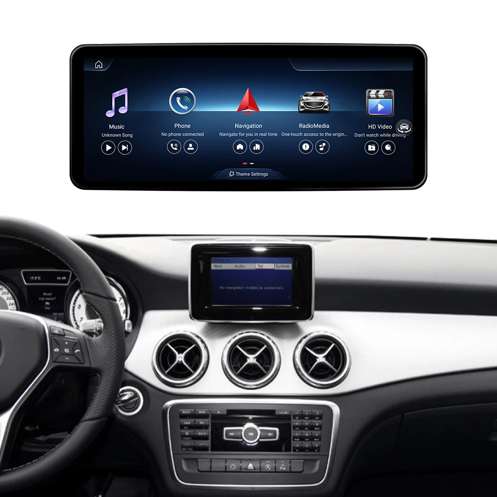 12.3 Inch 2K Ultra Clear Android Touch Screen For Benz A Class W176 Wireless Apple Carplay Screen