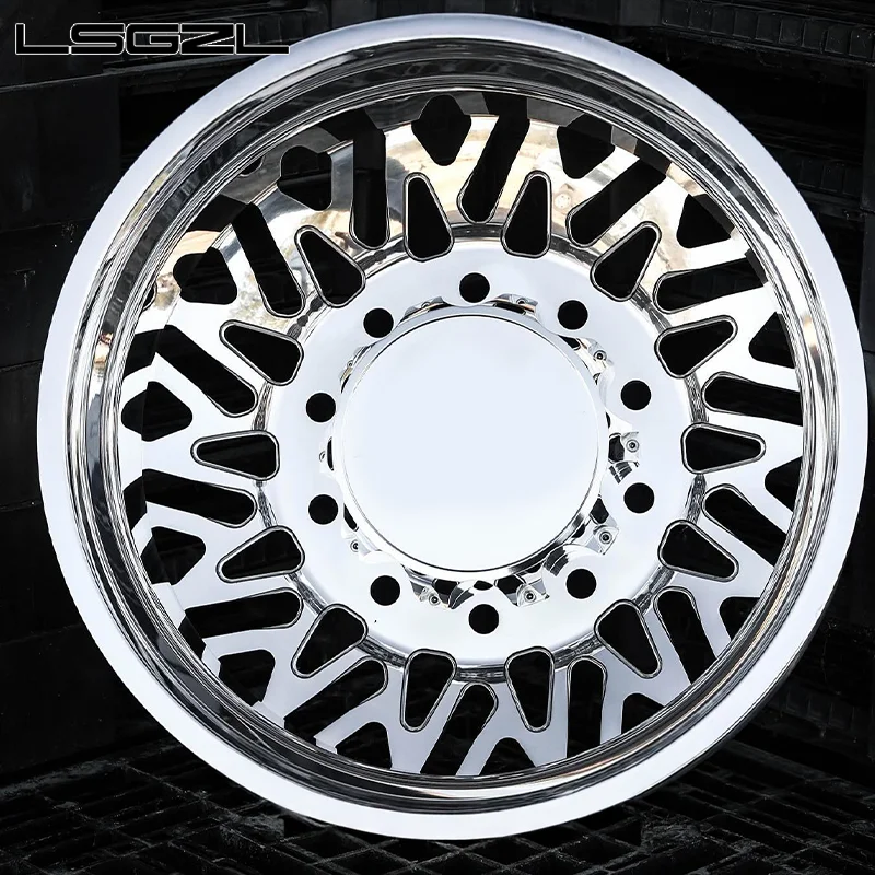 Hot Selling Polishing Super Single Wheels F450 8x6.5 10x225.75 20 22 24 26 Inch for Ford Concave Rims for Truck Wheels Chevy GMC