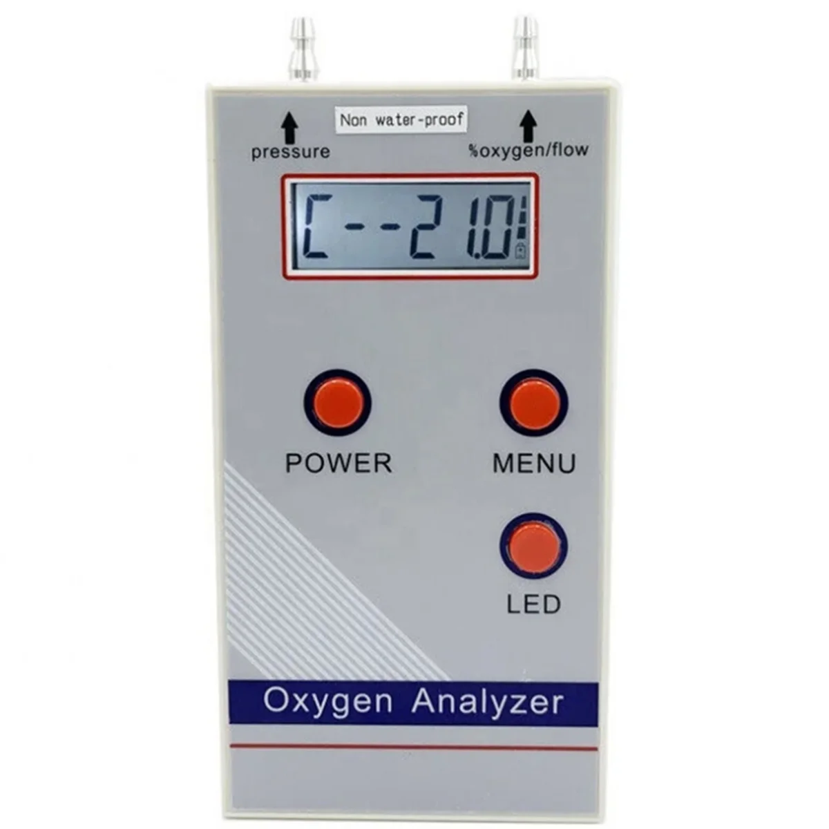 Oxygen Analyzer Professional Portable O2 Oxygen Concentration Meter Detector 21%-100% O2 Meter Gas Detector EU Plug