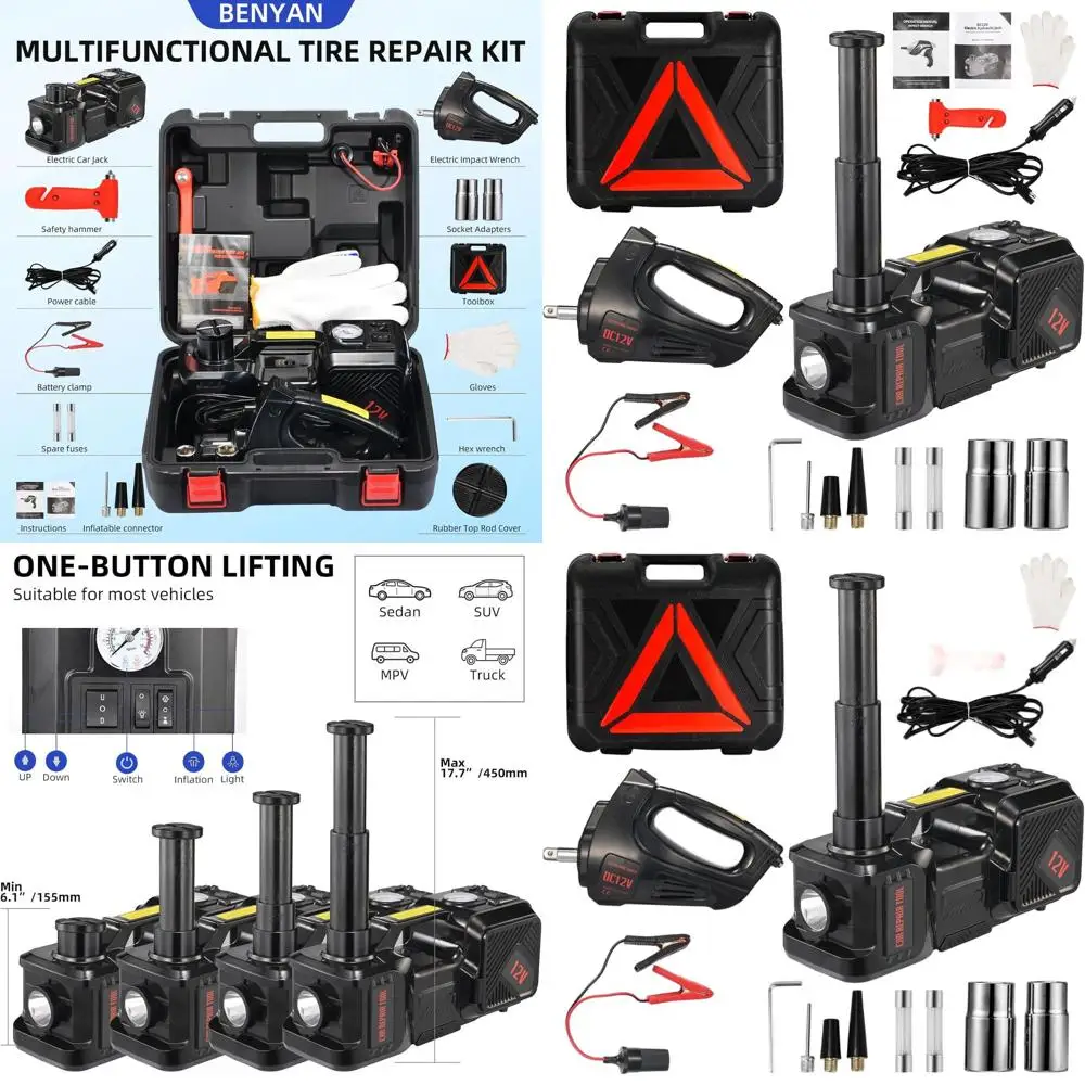 

Комплект 5-тонного домкрата для электромобиля 12 В с надувным насосом и ударным ключом для ремонта транспортных средств и замены шин