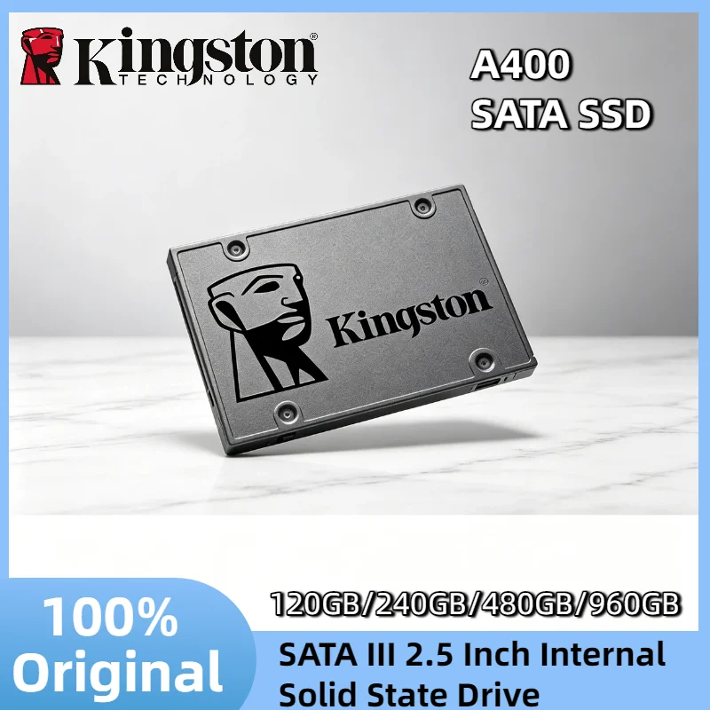 

Kingston A400 Internal SSD 960GB 480GB 240GB 120GB 2.5 Inch SATA III Solid State Drive for Laptop Desktop PC Pro Unit