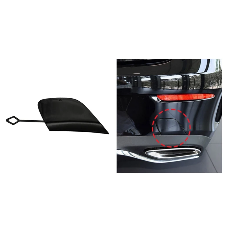 

1 PCS Car Rear Bumper Tow Hook Eye Cover Cap Without Paint 2388858900 Black ABS For Mercedes-Benz E-CLASS Coupe W238 2016-2023