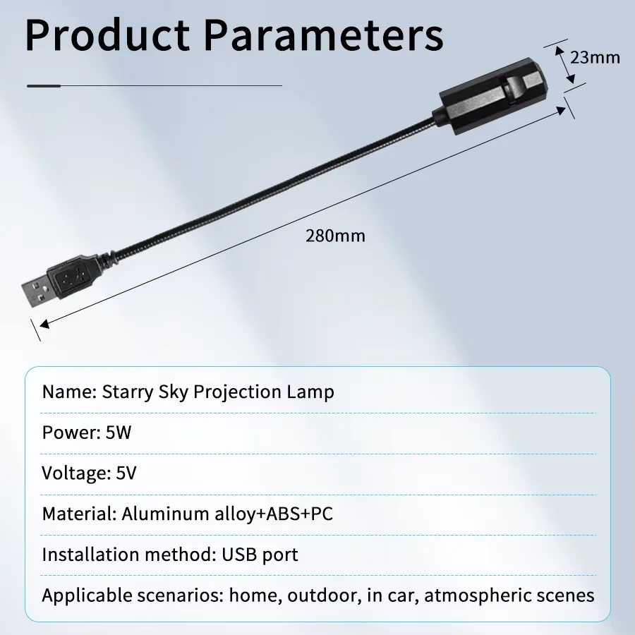 Lampada lunare a LED per Halloween Proiettore USB Luce notturna Ornamenti natalizi per le vacanze per soffitto Parete Atmosfera Luce d'atmosfera regolabile