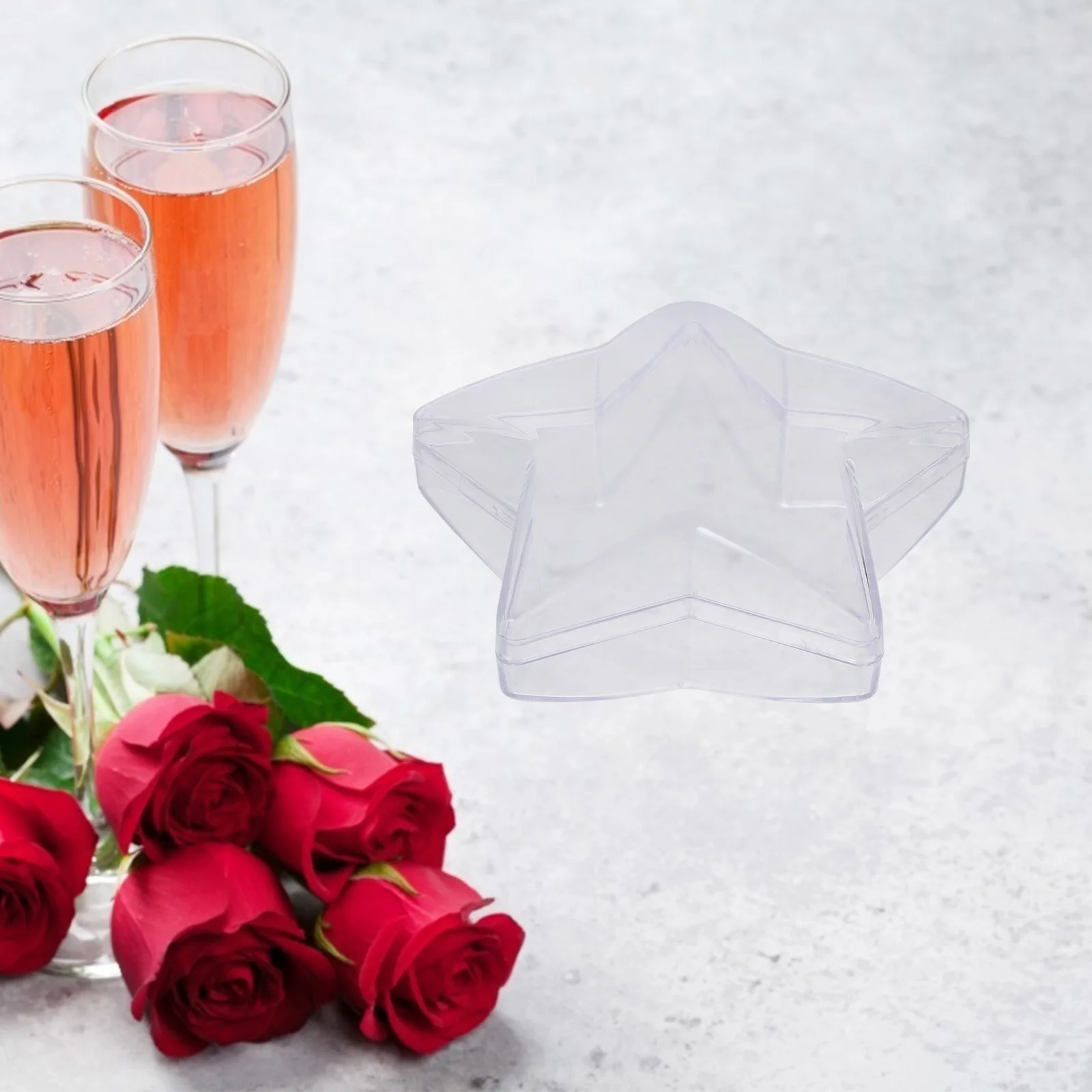 

10pcs Pentacle Candy Boxes Creative Plastic Gift Boxes For Christmas Wedding Party Home Decor Present Storage Container