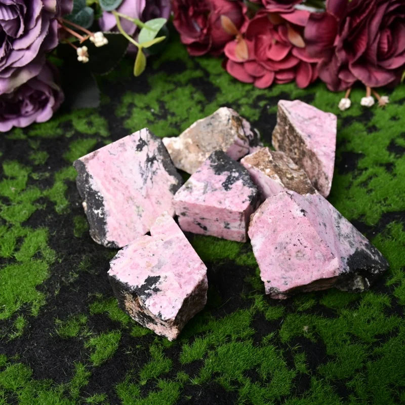 1pc/100g Natural Argentine Rhodochrosite Raw Stone, Mineral Specimen, Bohemian Home decoration, Perfect Gift for Valentine's Day