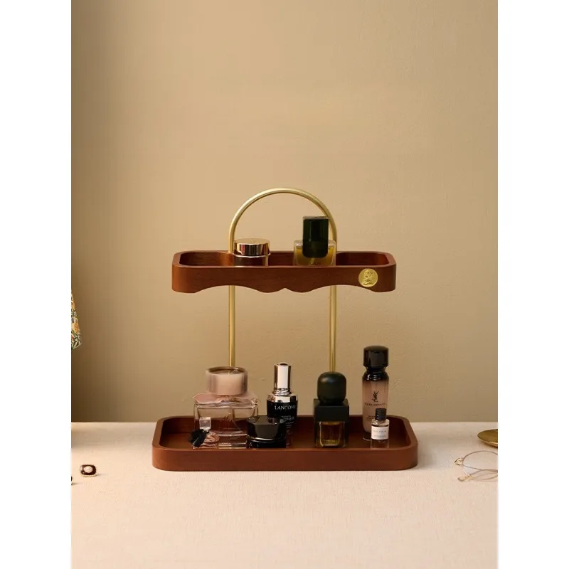 

Solid wood rack desktop premium light luxury wedding gift dresser cosmetics storage box