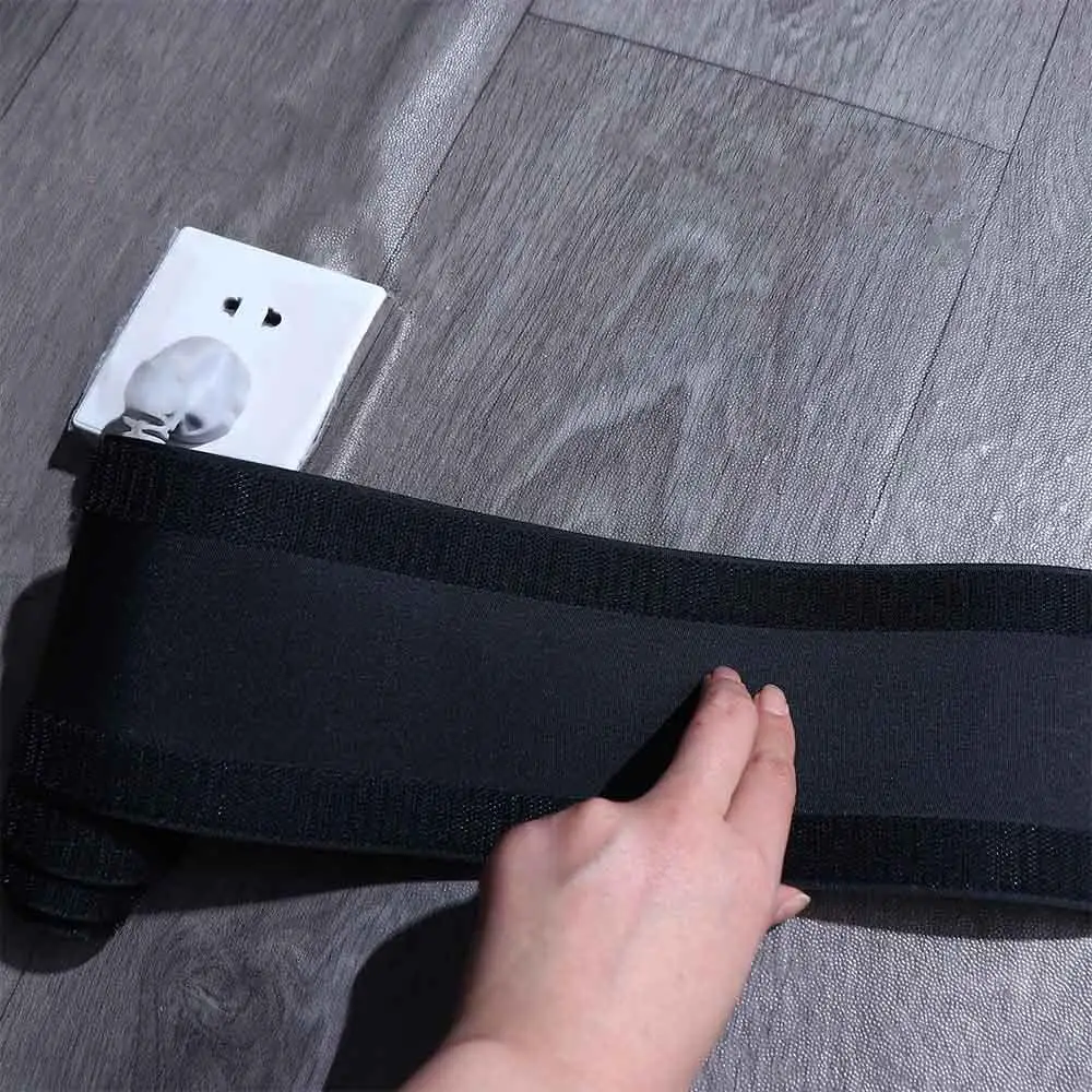 Soft Cable Grip Strip Cover Carpet Floor Cable Protector Cable Management Strip Wrap Wall Magic Tape Carpet Nylon Wire Cover