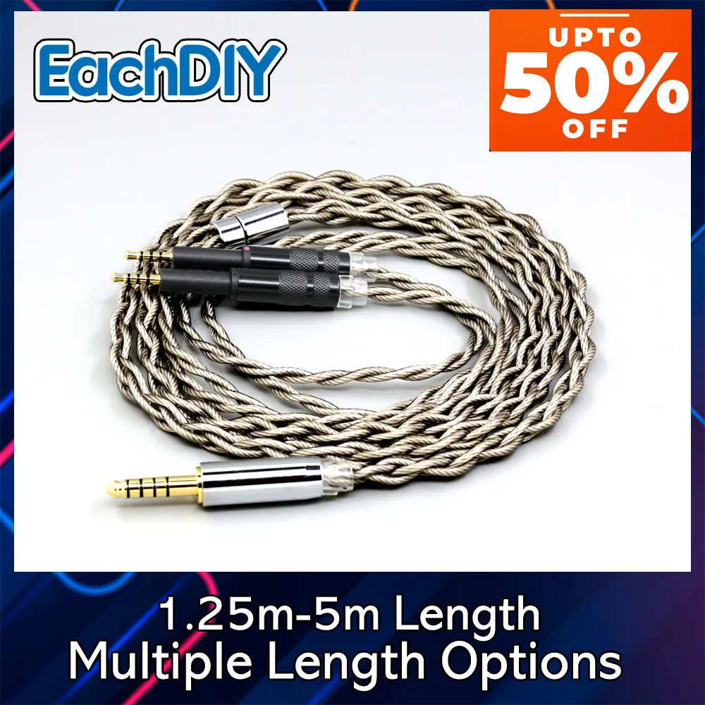 

Graphene Shield Plated Pure 99% Silver Earphone Cable For DROP + Grell OAE1 OAE2 Headphone 9028