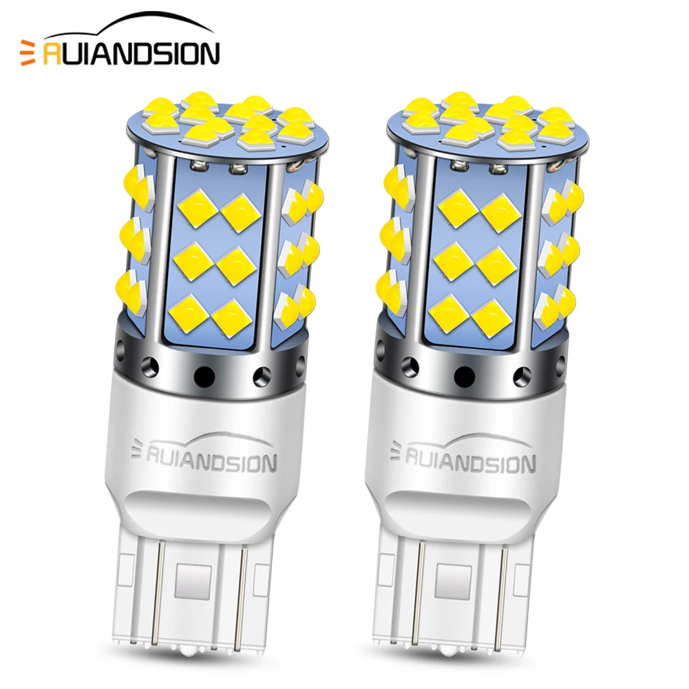 

T20 7440 LED Bulb CANBUS Error Free No Hyper Flash 15W 2800LM 6000K 10-60V for 12V 24V 48V Car SUV Truck Brake Tail Turn Signal
