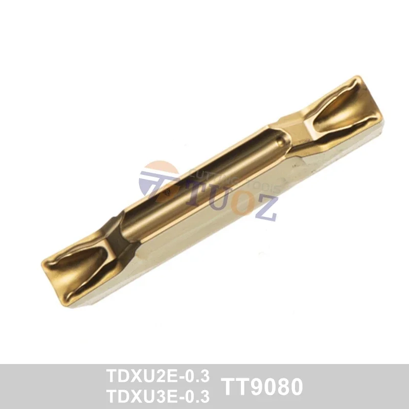 100% Original TDXU2E-0.3 TDXU3E-0.3 TT9080 2mm 3mm Carbide Grooving Inserts TDXU 2E-0.3 R0.3 Slotted Blade Lathe Cutter Tool