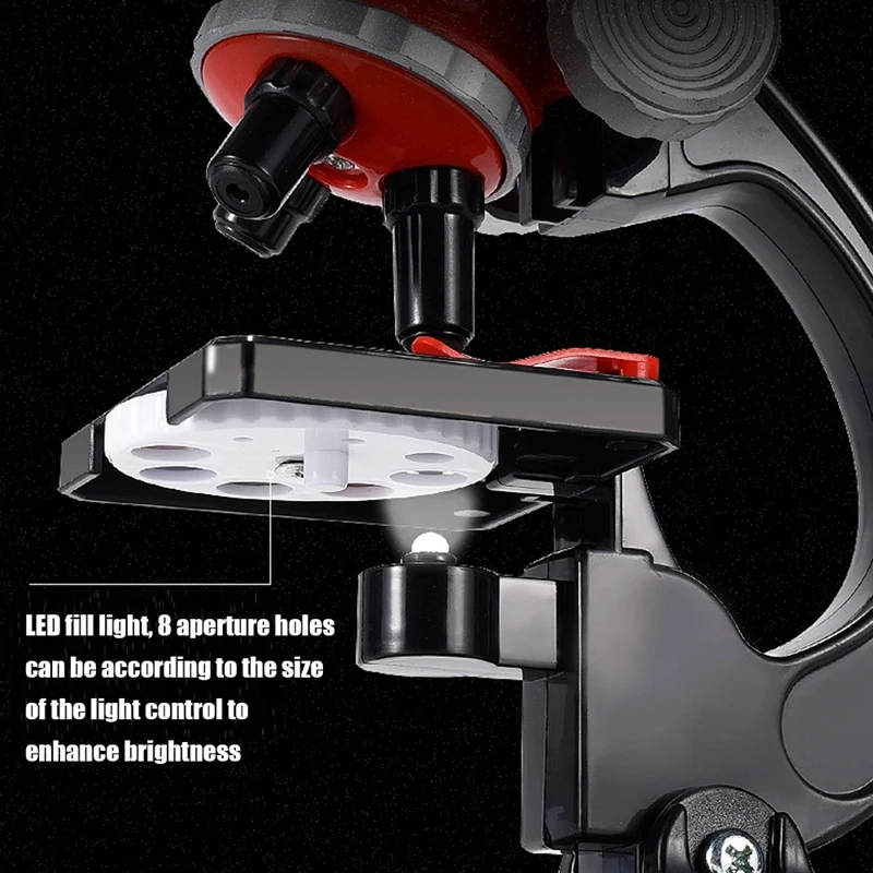 Kit de Microscope pour Enfant, Jouets d'École Primaire, Équipement d'Expérimentation Scientifique de Seattle, 1200 Fois