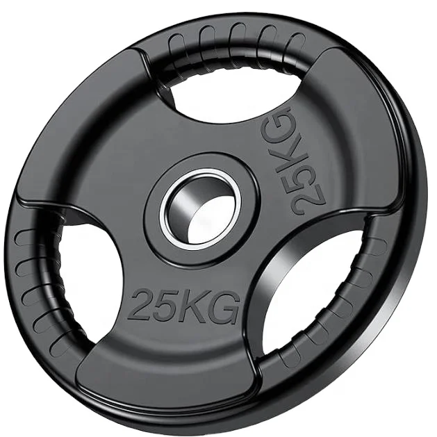 Gewicht 5kg 10kg 12,5kg 25KG Schwarze Hantelscheiben für Krafttraining, Massiver Gusseisenkern Gewichtsscheiben
