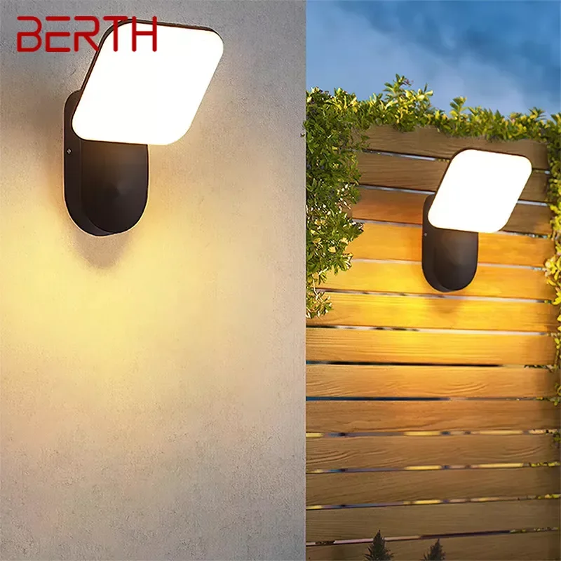 

BERTH Contemporary LED Outdoor Wall Lamps Electric Simplicity Waterproof Balcony Hallway Courtyard Villa Gate Hotel