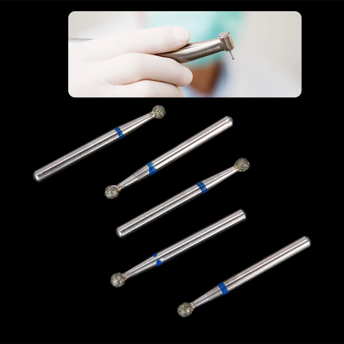 100 Stück AZDENT Dental-Diamantbohrer FG-Bohrer 1,6mm BR-31 für Hochgeschwindigkeits-Handstücke Zahnmedizinische Instrumente – Detail 9