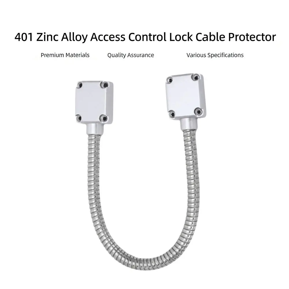 Zinc Alloy Head Cable Protection Sleeve Exposed Mount Metal Wire Pipe Door Loop Springe Sleeve Armored Access Control System