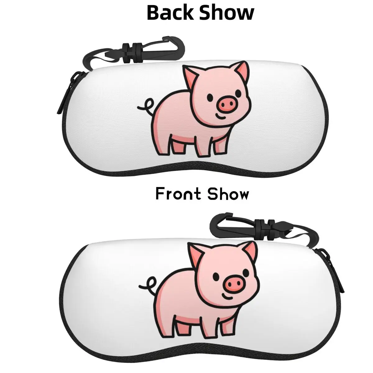 

Pig Shell Glasses Case Protector Sunglasses Box Women Men Soft Eyeglass Bag Pouch