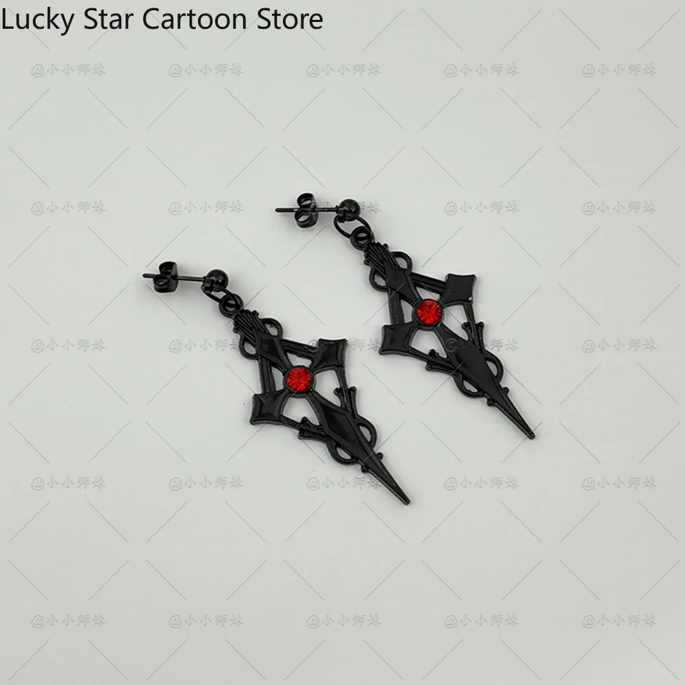 Gra Anime Identity Ⅴ Ada Mesmer Kolczyki Klipsy Sztyfty Cosplay Halloween Kostium Akcesoria Rekwizyt Prezent Urodzinowy