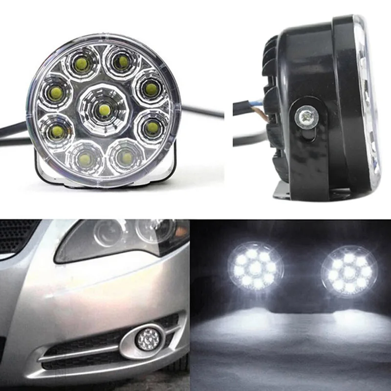 Tool LED Car Light Adjustable LED Light Attachment Components 2pcs 2x Daytime Running Light Adjustable LED light