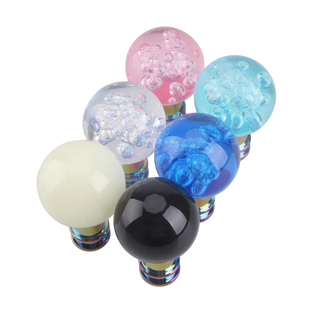 مقبض تغيير حركة أكريليك للسيارة ، ناقل حركة يدوي ، مقبض تغيير الرأس ، كريستال عصا ، فقاعة شفافة ، واضح مضيء #2