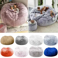 150cm Super Big Bean Bag Cover Sofa Cover Puff Gigante Chairs Lounger Single-Seat Sofa Bean Bag Puff Couch Slipcover Sofa Bed