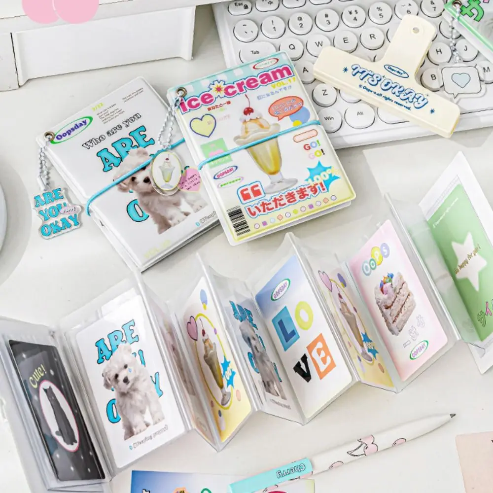 

Photo Card Sleeve Mini Photocard Binder Two-sided 20 Sheet Photocard Album American Style Collect Case