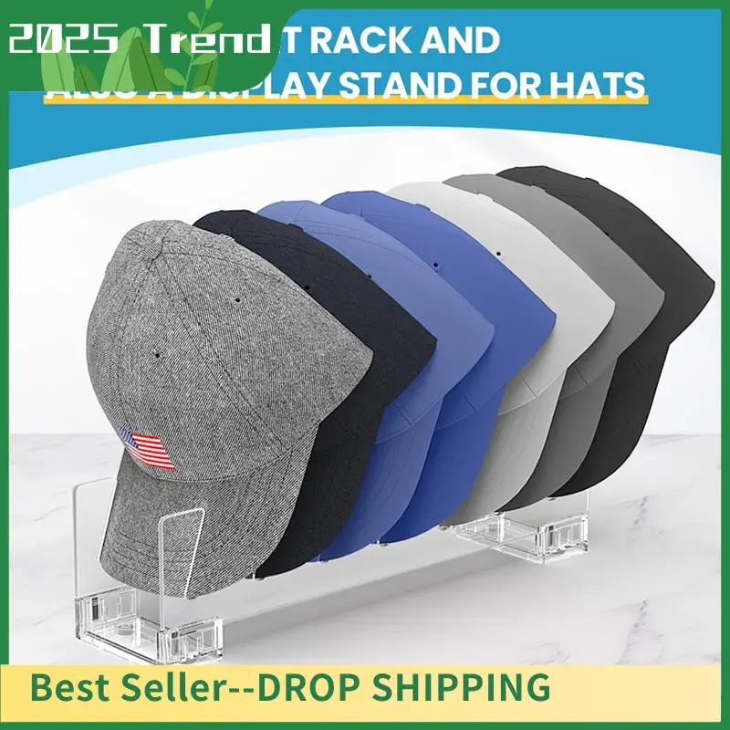 AD33 HOT Hat Stand Organizer 2 مجموعة ما يصل إلى 14 قبعة بيسبول، قبعات Gorras رف عرض تخزين لغرفة النوم والخزانة والخزانة والمكتب