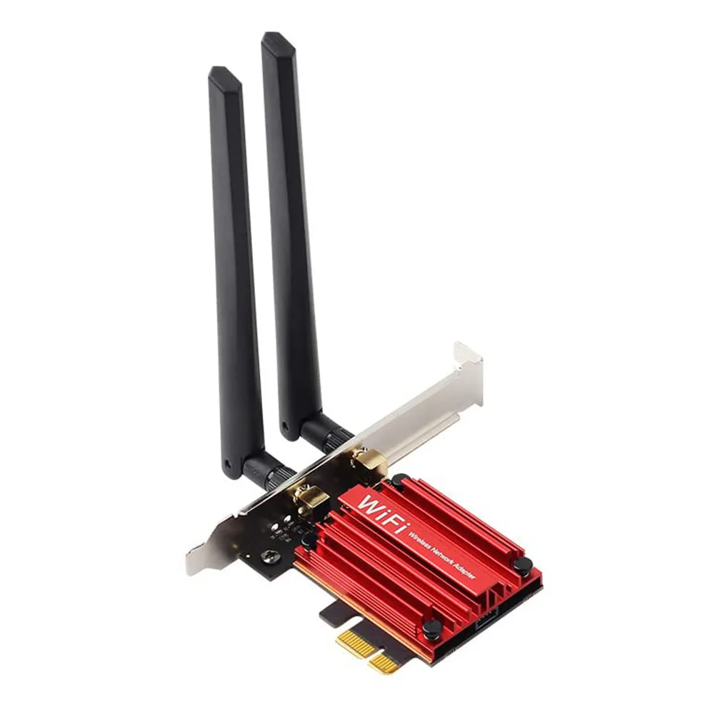 Wifi 7 BE200 Pro Pcie محول الشبكة اللاسلكية BT5.4 ثلاثي الموجات 2.4G/5G/6Ghz بطاقة واي فاي لاسلكية BE200 لـ Win11 Linux متينة #2