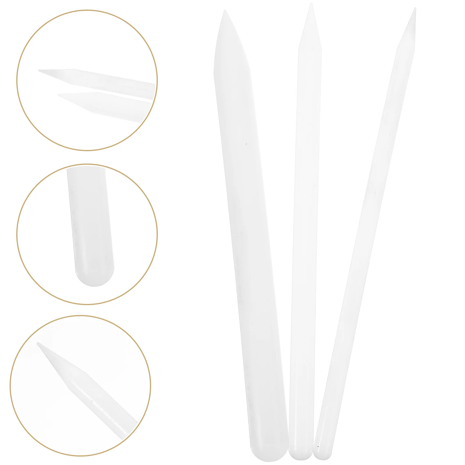

3Pcs Nonstick Silicone Rolling Pin Fondant Cake Tools Pastry Dough Roller Decorating Baking Stick Nonstick Rolling Pin
