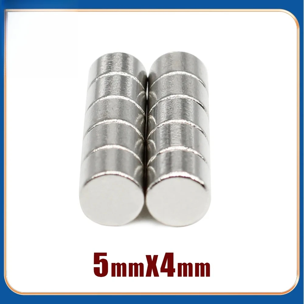 20/50/100/200/300/500PCS 5X4 mm Mini Small Circular Magnets 5X4 mm for Home Refrigerators, Offices DIY  5X4 mm