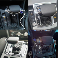 Black+Silver LED Automatic Transmission Shift Knob Compatible with For Golf MK6 MK7 R For Passat B7 B8 CC R20 For Magotan