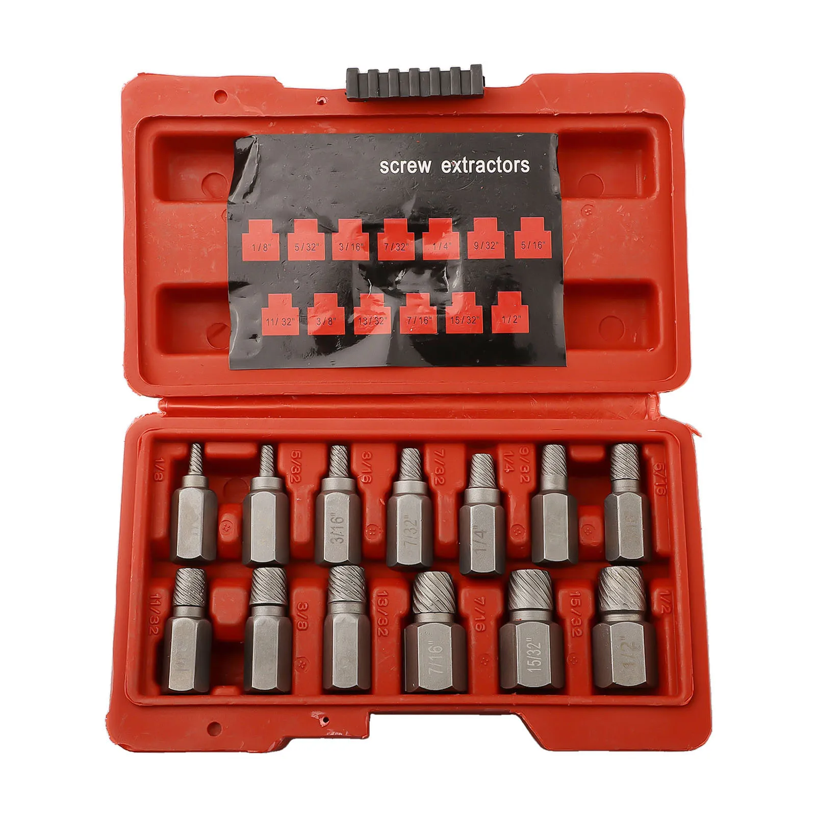 13Pcs Screw Extractor Set Damaged Broken Bolt Screw Extractor Hex Head  Easy Out Removal Disassemble Stud Taps Hand Tools