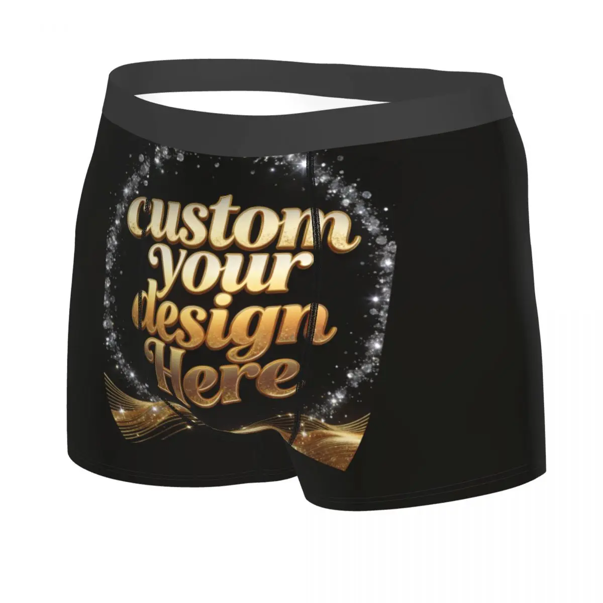 Custom Your Photo Logo Text Boxer Shorts For Homme 3D Print Personalized Image Underwear Panties Briefs Breathable Underpants