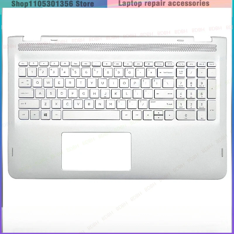 New Laptop For ENVY X360 15-AQ M6-AQ 15T-AR TPN-W119 Palmrest with Keyboard Upper Cover Top Case 857283-001 Replacement