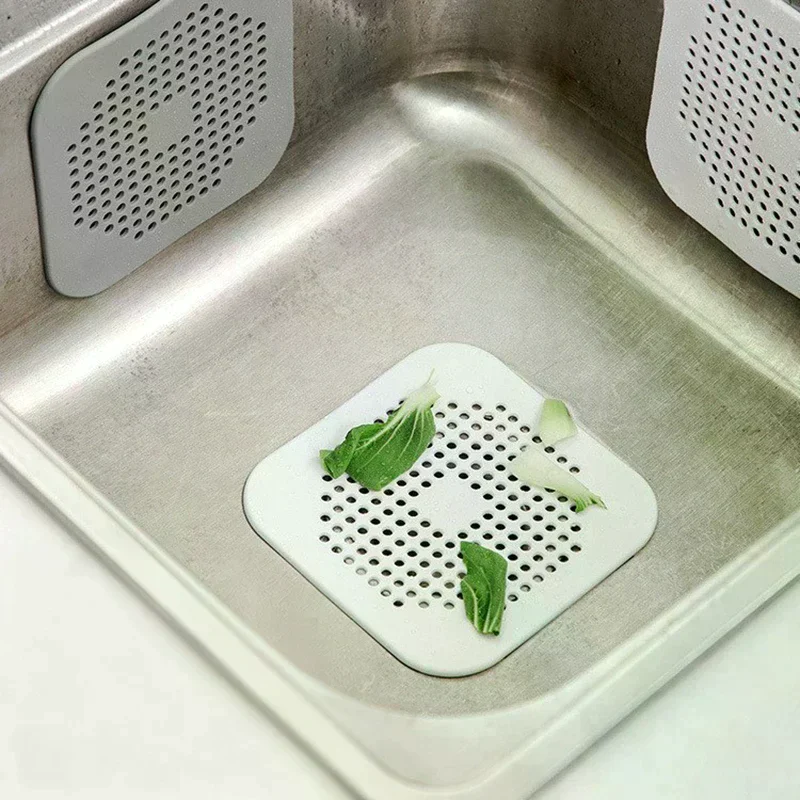 

Square Silicone Absorbent Drain For Drains, Kitchens, Bathrooms And Showers To Prevent Sinks From Clogging The Drain