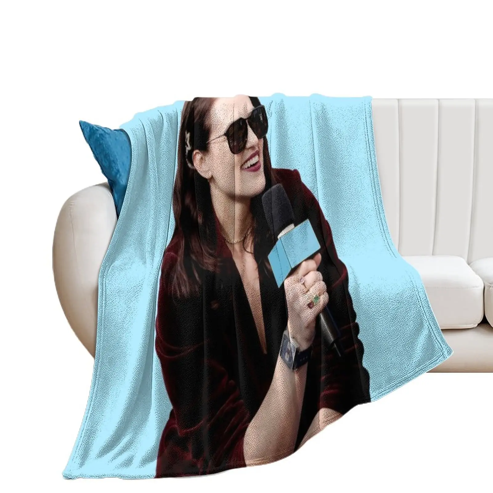 

Katie McGrath Throw Blanket blankets ands cosplay anime blankets and throws Blankets