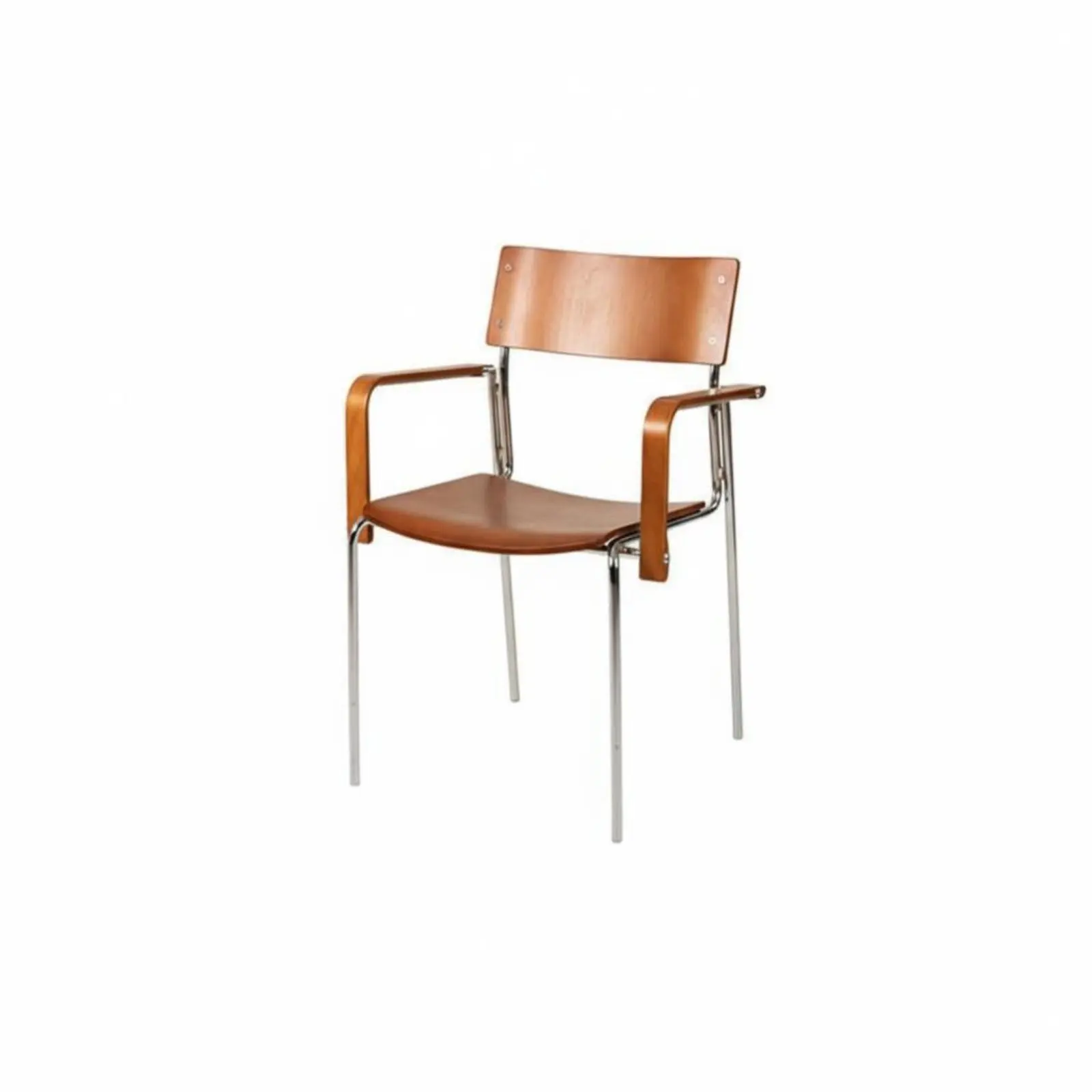 Cadeira Lateral com Estrutura Cilíndrica, Inspirada no Design Modernista, Cadeira Lateral de Tecido com Design Minimalista, Estética do Criador para Proprietários de Cafés