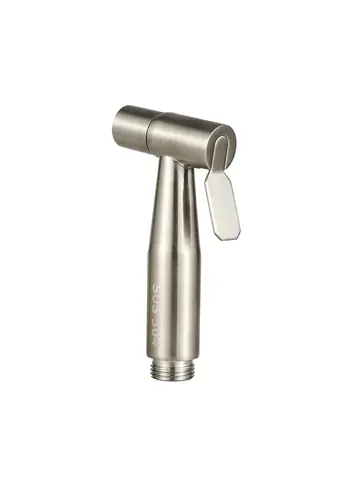 ก๊อกน้ําสแตนเลสปืนสเปรย์มือถือห้องน้ํา Bidet ก๊อกน้ําสแตนเลสสตีล Bidet Sprayers Brushed Water Sprayer