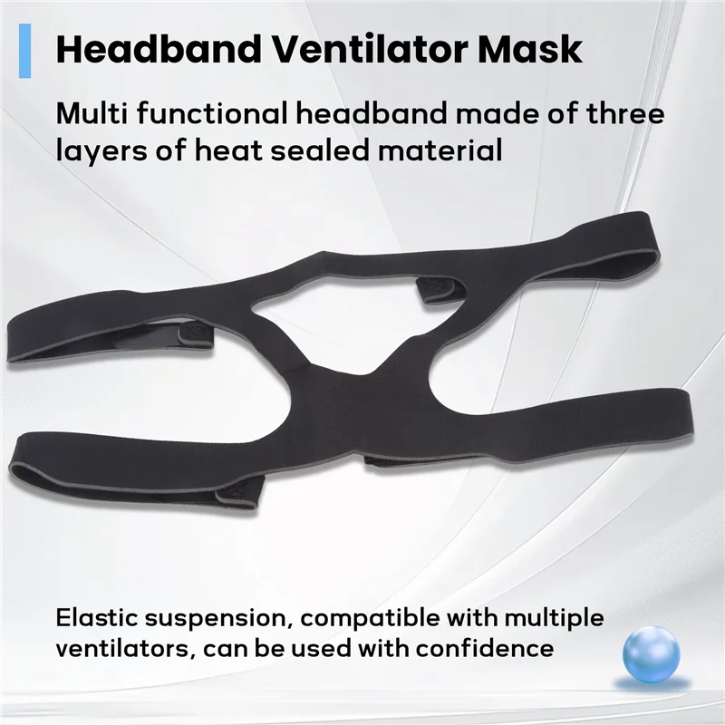 B94A Universal CPAP Headgear Replacement Headband Straps Compatible With Most Nasal, Sleep For Respironics Ventilator