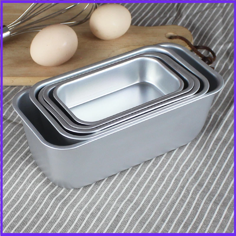 Baking Mold Aluminium Rectangle Cake Tin Baking Dish Bakery Case Mould Cake Decorating Tools,5 Size For Choose kitchen